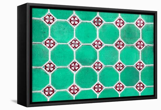 ¡Viva Mexico! Collection - Mosaics Green Bricks-Philippe Hugonnard-Framed Premier Image Canvas