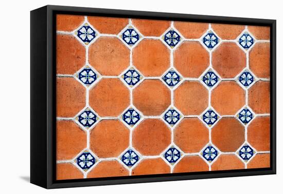 ¡Viva Mexico! Collection - Mosaics Orange Bricks-Philippe Hugonnard-Framed Premier Image Canvas