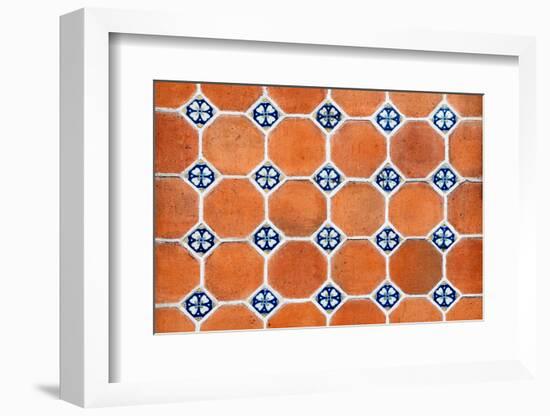 ¡Viva Mexico! Collection - Mosaics Orange Bricks-Philippe Hugonnard-Framed Photographic Print