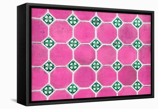 ¡Viva Mexico! Collection - Mosaics Pink Bricks-Philippe Hugonnard-Framed Premier Image Canvas