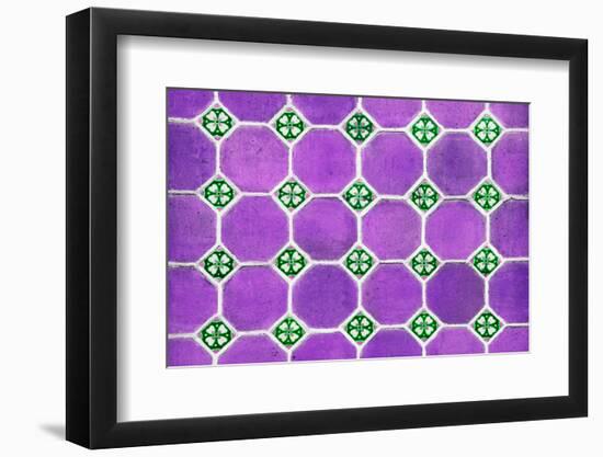 ¡Viva Mexico! Collection - Mosaics Purple Bricks-Philippe Hugonnard-Framed Photographic Print