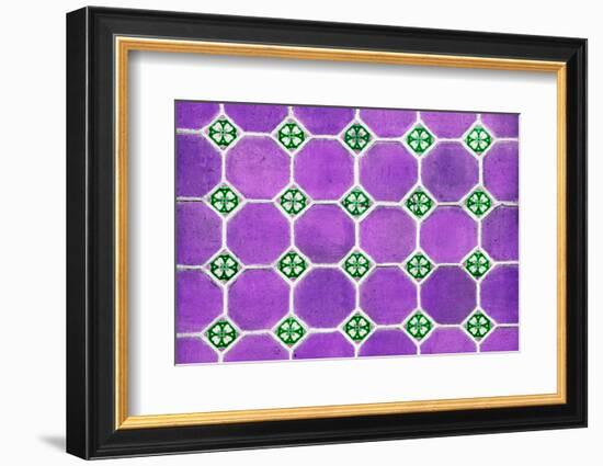 ¡Viva Mexico! Collection - Mosaics Purple Bricks-Philippe Hugonnard-Framed Photographic Print