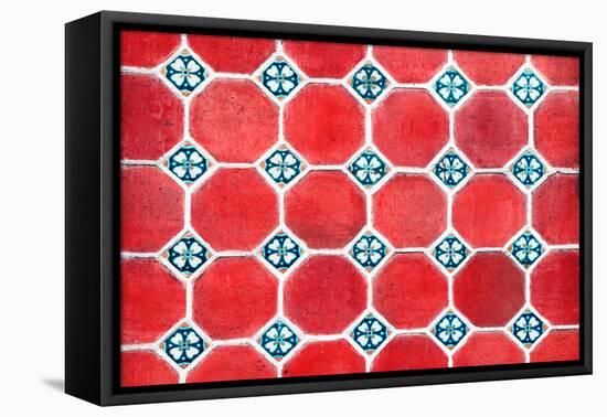 ¡Viva Mexico! Collection - Mosaics Red Bricks-Philippe Hugonnard-Framed Premier Image Canvas