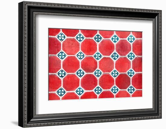 ¡Viva Mexico! Collection - Mosaics Red Bricks-Philippe Hugonnard-Framed Photographic Print