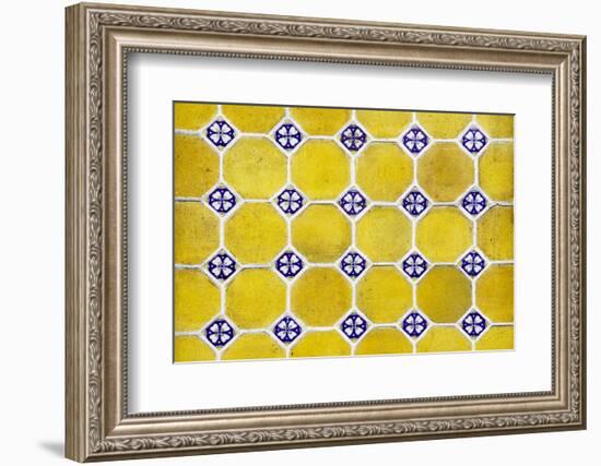 ¡Viva Mexico! Collection - Mosaics Yellow Bricks-Philippe Hugonnard-Framed Photographic Print