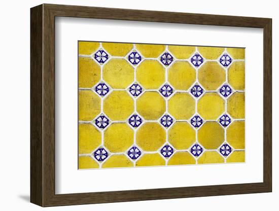 ¡Viva Mexico! Collection - Mosaics Yellow Bricks-Philippe Hugonnard-Framed Photographic Print