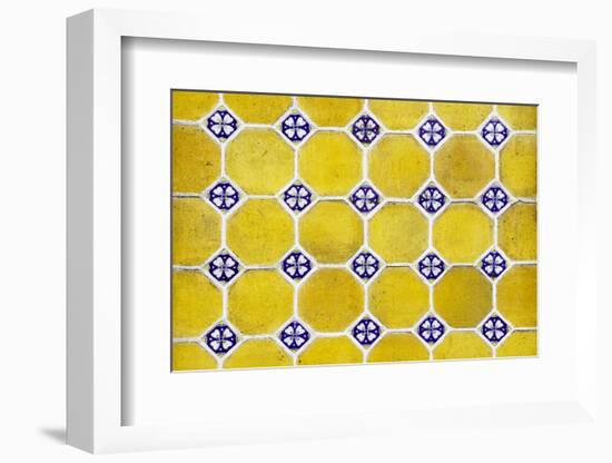 ¡Viva Mexico! Collection - Mosaics Yellow Bricks-Philippe Hugonnard-Framed Photographic Print