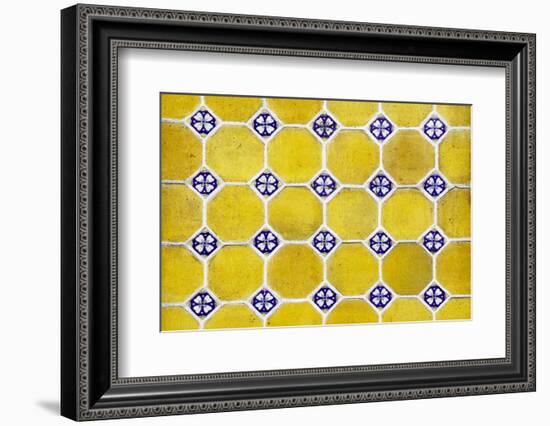 ¡Viva Mexico! Collection - Mosaics Yellow Bricks-Philippe Hugonnard-Framed Photographic Print