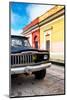 ¡Viva Mexico! Collection - Old Black Jeep and Colorful Street-Philippe Hugonnard-Mounted Photographic Print