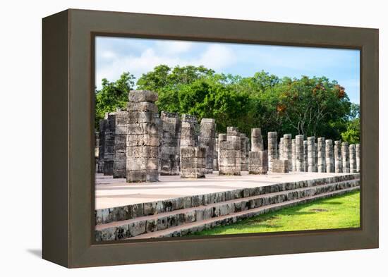 ¡Viva Mexico! Collection - One Thousand Mayan Columns - Chichen Itza-Philippe Hugonnard-Framed Premier Image Canvas