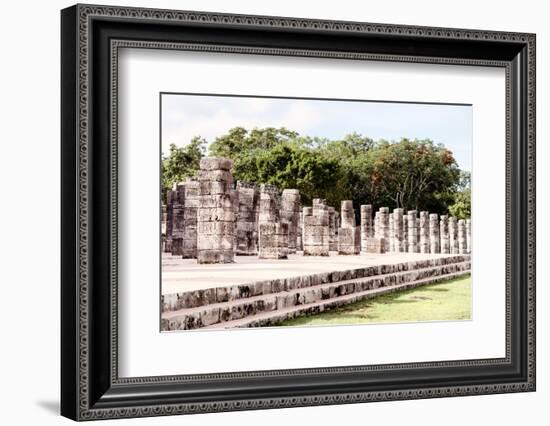 ¡Viva Mexico! Collection - One Thousand Mayan Columns II - Chichen Itza-Philippe Hugonnard-Framed Photographic Print