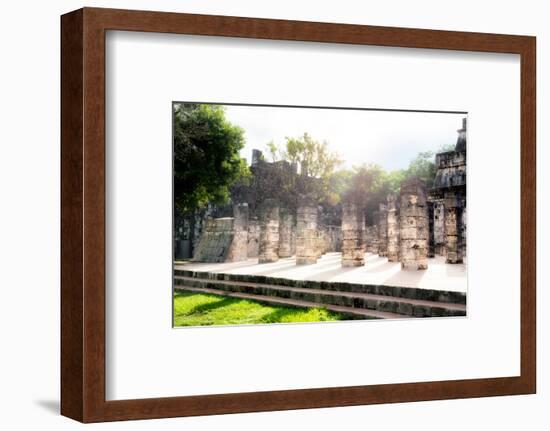 ¡Viva Mexico! Collection - One Thousand Mayan Columns III - Chichen Itza-Philippe Hugonnard-Framed Photographic Print