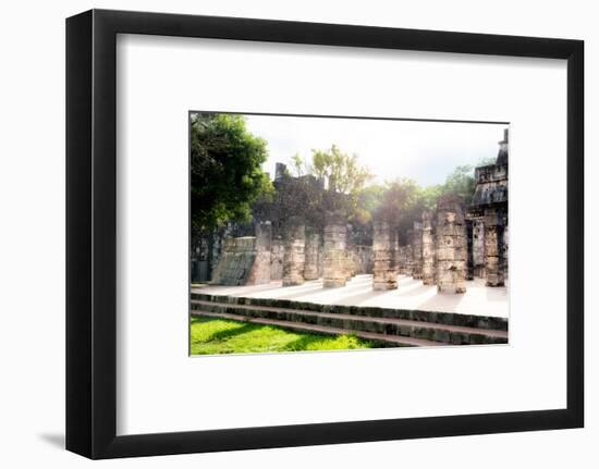 ¡Viva Mexico! Collection - One Thousand Mayan Columns III - Chichen Itza-Philippe Hugonnard-Framed Photographic Print