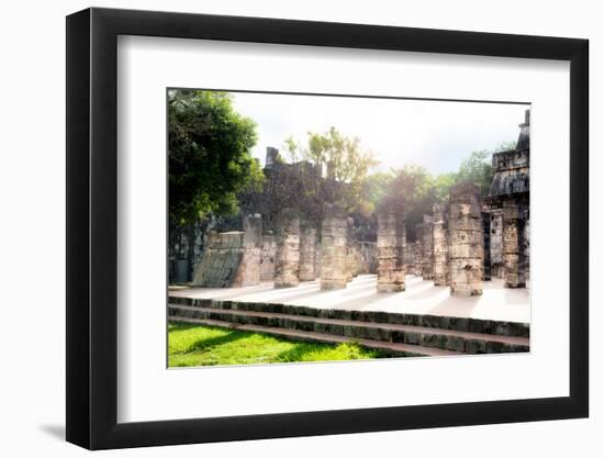 ¡Viva Mexico! Collection - One Thousand Mayan Columns III - Chichen Itza-Philippe Hugonnard-Framed Photographic Print