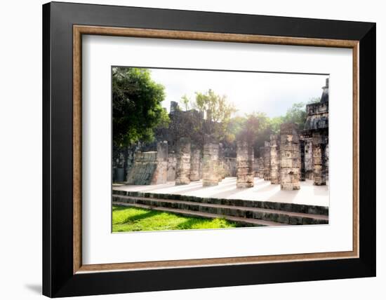 ¡Viva Mexico! Collection - One Thousand Mayan Columns III - Chichen Itza-Philippe Hugonnard-Framed Photographic Print