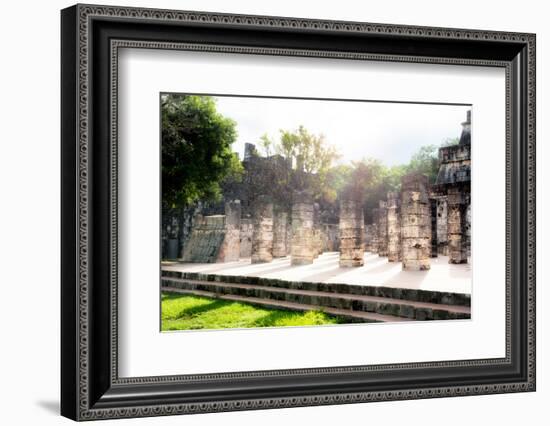 ¡Viva Mexico! Collection - One Thousand Mayan Columns III - Chichen Itza-Philippe Hugonnard-Framed Photographic Print