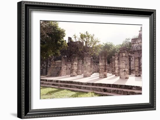 ¡Viva Mexico! Collection - One Thousand Mayan Columns IV - Chichen Itza-Philippe Hugonnard-Framed Photographic Print