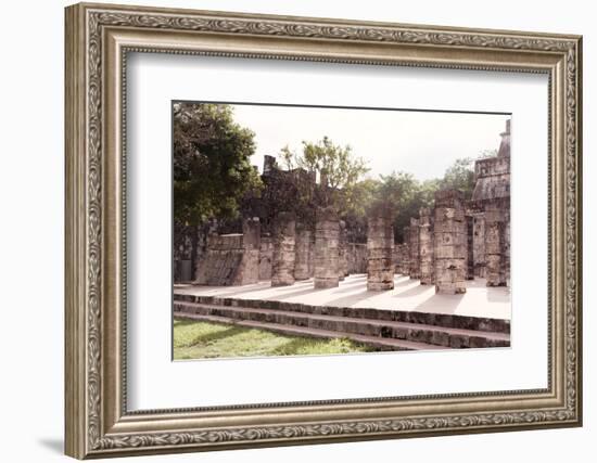 ¡Viva Mexico! Collection - One Thousand Mayan Columns IV - Chichen Itza-Philippe Hugonnard-Framed Photographic Print