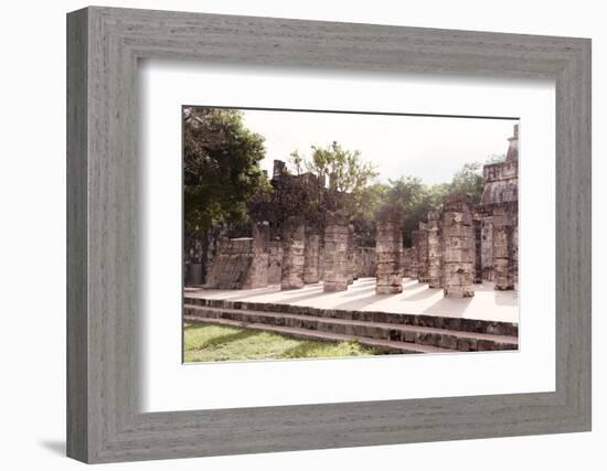 ¡Viva Mexico! Collection - One Thousand Mayan Columns IV - Chichen Itza-Philippe Hugonnard-Framed Photographic Print