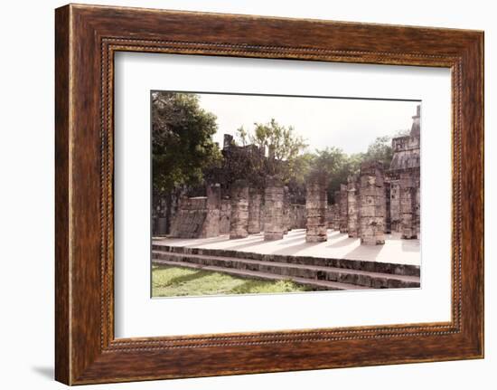 ¡Viva Mexico! Collection - One Thousand Mayan Columns IV - Chichen Itza-Philippe Hugonnard-Framed Photographic Print