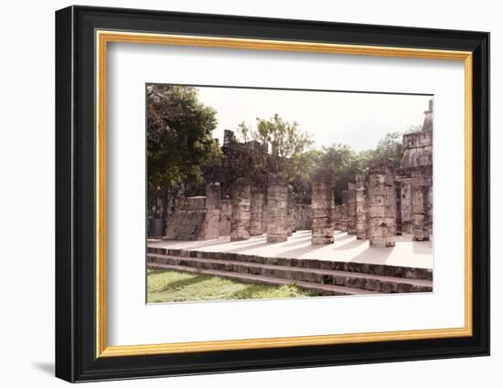 ¡Viva Mexico! Collection - One Thousand Mayan Columns IV - Chichen Itza-Philippe Hugonnard-Framed Photographic Print