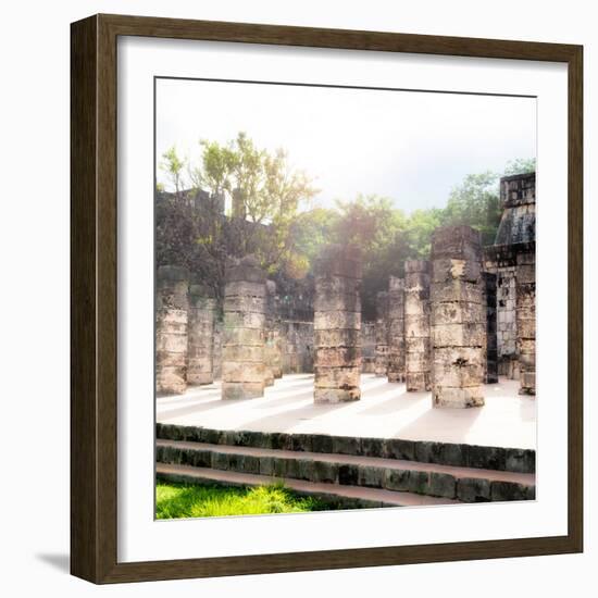 ¡Viva Mexico! Collection - One Thousand Mayan Columns V - Chichen Itza-Philippe Hugonnard-Framed Photographic Print