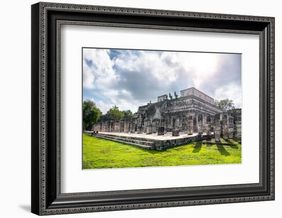 ¡Viva Mexico! Collection - One Thousand Mayan Columns VI - Chichen Itza-Philippe Hugonnard-Framed Photographic Print