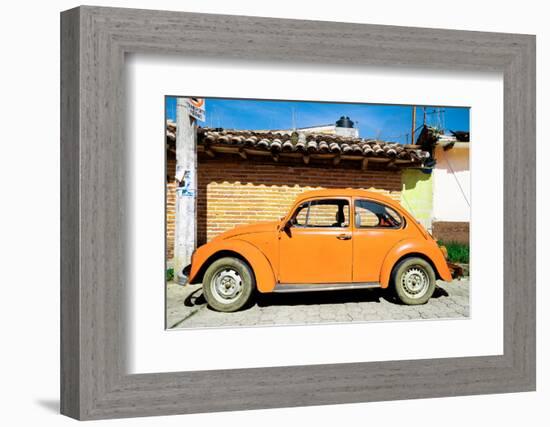 ¡Viva Mexico! Collection - Orange Volkswagen Beetle-Philippe Hugonnard-Framed Photographic Print