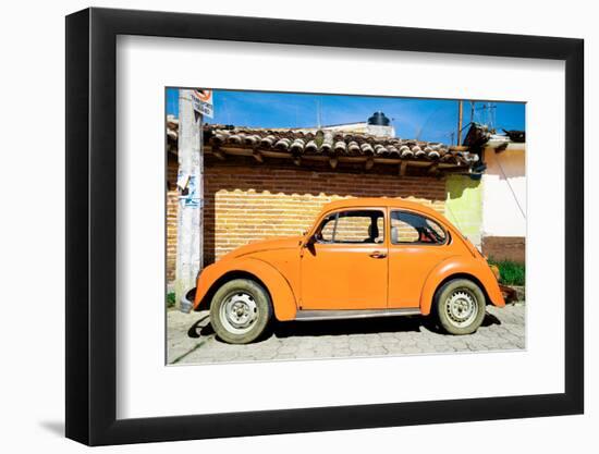 ¡Viva Mexico! Collection - Orange Volkswagen Beetle-Philippe Hugonnard-Framed Photographic Print