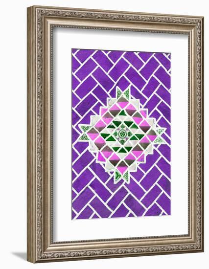 ¡Viva Mexico! Collection - Purple Mosaics-Philippe Hugonnard-Framed Photographic Print