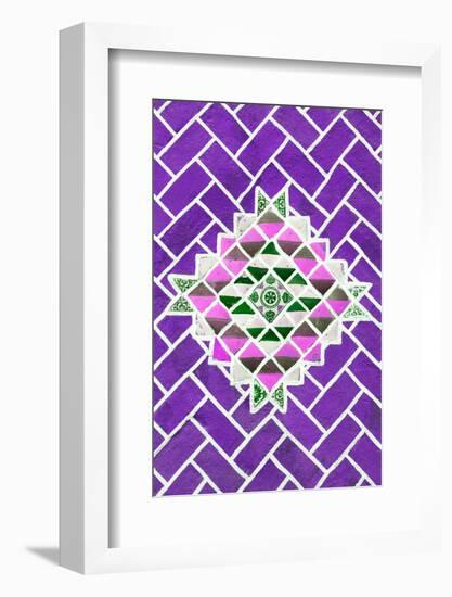 ¡Viva Mexico! Collection - Purple Mosaics-Philippe Hugonnard-Framed Photographic Print