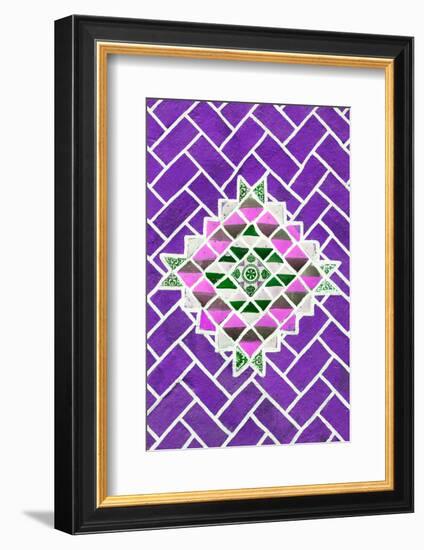 ¡Viva Mexico! Collection - Purple Mosaics-Philippe Hugonnard-Framed Photographic Print