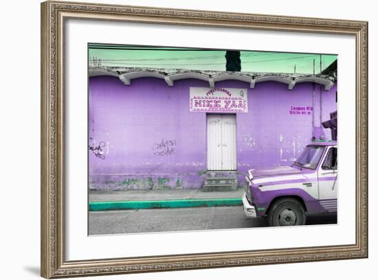 ¡Viva Mexico! Collection - Purple Truck-Philippe Hugonnard-Framed Photographic Print