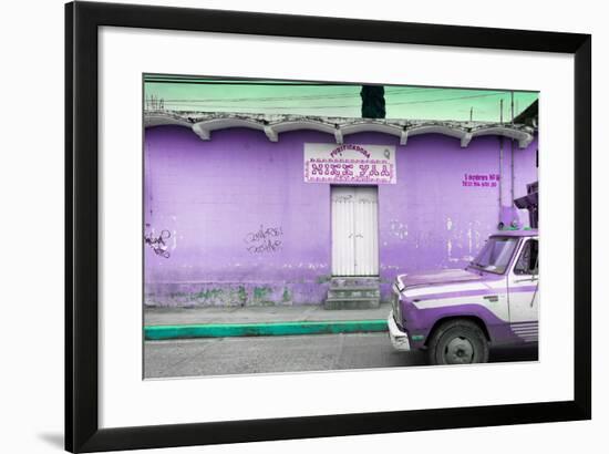 ¡Viva Mexico! Collection - Purple Truck-Philippe Hugonnard-Framed Photographic Print