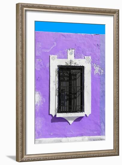 ¡Viva Mexico! Collection - Purple Window - Campeche-Philippe Hugonnard-Framed Photographic Print