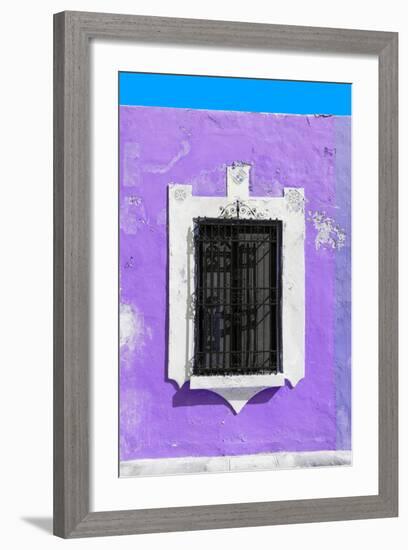 ¡Viva Mexico! Collection - Purple Window - Campeche-Philippe Hugonnard-Framed Photographic Print