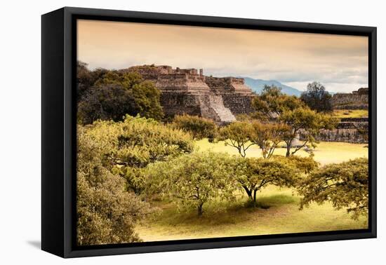 ¡Viva Mexico! Collection - Pyramid of Monte Alban with Fall Colors II-Philippe Hugonnard-Framed Premier Image Canvas