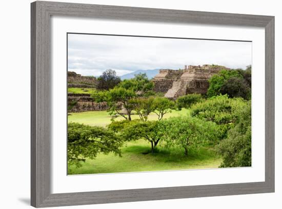 ¡Viva Mexico! Collection - Pyramid of Monte Alban-Philippe Hugonnard-Framed Photographic Print