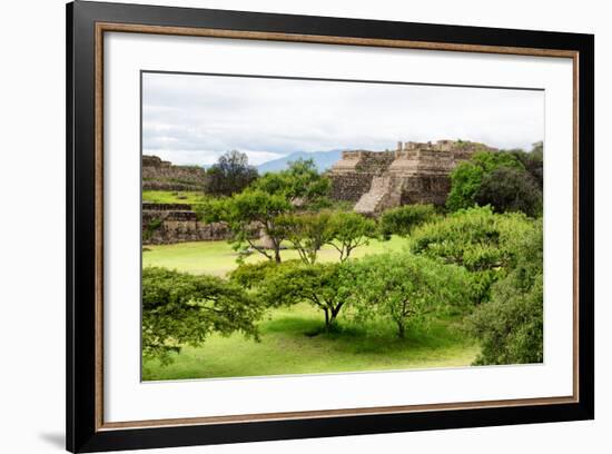 ¡Viva Mexico! Collection - Pyramid of Monte Alban-Philippe Hugonnard-Framed Photographic Print