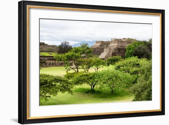 ¡Viva Mexico! Collection - Pyramid of Monte Alban-Philippe Hugonnard-Framed Photographic Print