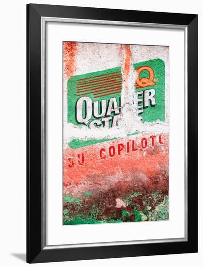 ¡Viva Mexico! Collection - Red Grunge Wall-Philippe Hugonnard-Framed Photographic Print