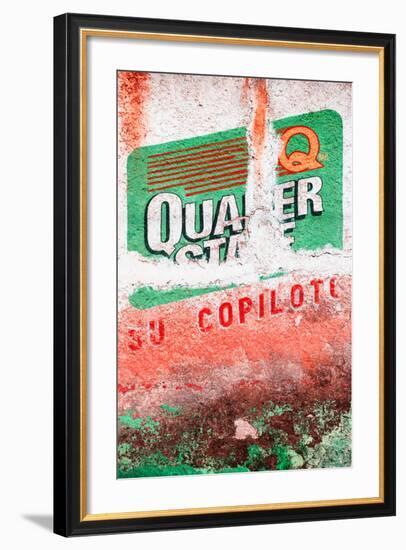 ¡Viva Mexico! Collection - Red Grunge Wall-Philippe Hugonnard-Framed Photographic Print