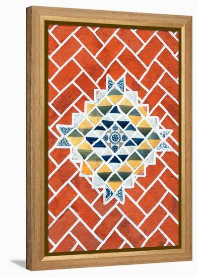 ¡Viva Mexico! Collection - Red Mosaics-Philippe Hugonnard-Framed Premier Image Canvas