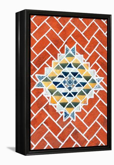 ¡Viva Mexico! Collection - Red Mosaics-Philippe Hugonnard-Framed Premier Image Canvas