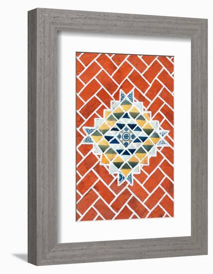 ¡Viva Mexico! Collection - Red Mosaics-Philippe Hugonnard-Framed Photographic Print