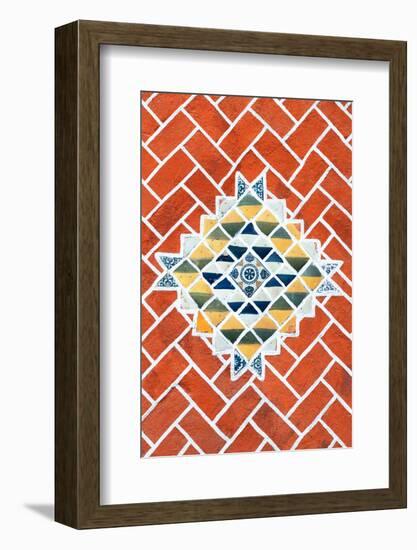 ¡Viva Mexico! Collection - Red Mosaics-Philippe Hugonnard-Framed Photographic Print