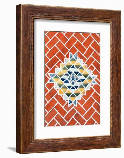 ¡Viva Mexico! Collection - Red Mosaics-Philippe Hugonnard-Framed Photographic Print