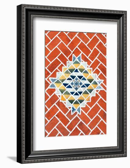 ¡Viva Mexico! Collection - Red Mosaics-Philippe Hugonnard-Framed Photographic Print