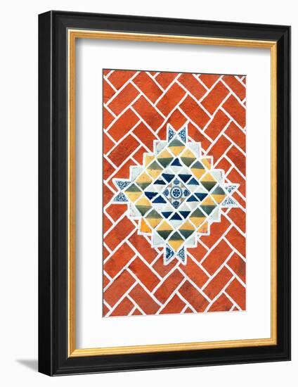 ¡Viva Mexico! Collection - Red Mosaics-Philippe Hugonnard-Framed Photographic Print