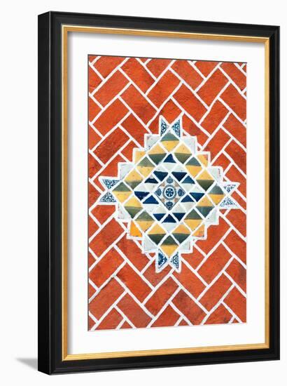 ¡Viva Mexico! Collection - Red Mosaics-Philippe Hugonnard-Framed Photographic Print